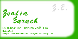 zsofia baruch business card